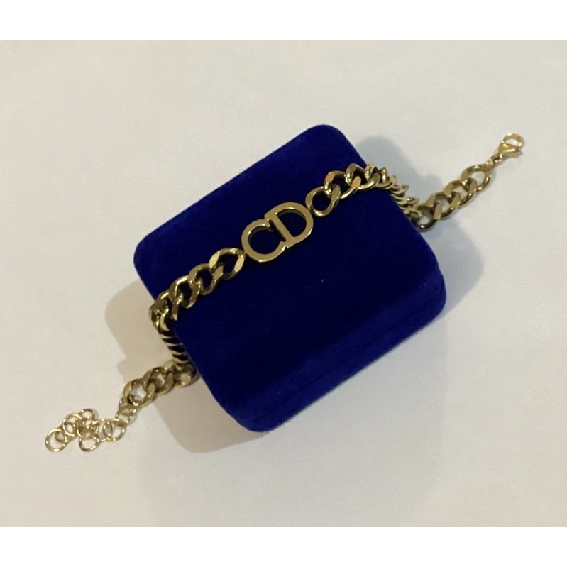 Gelang Titanium CD rantai warna gold