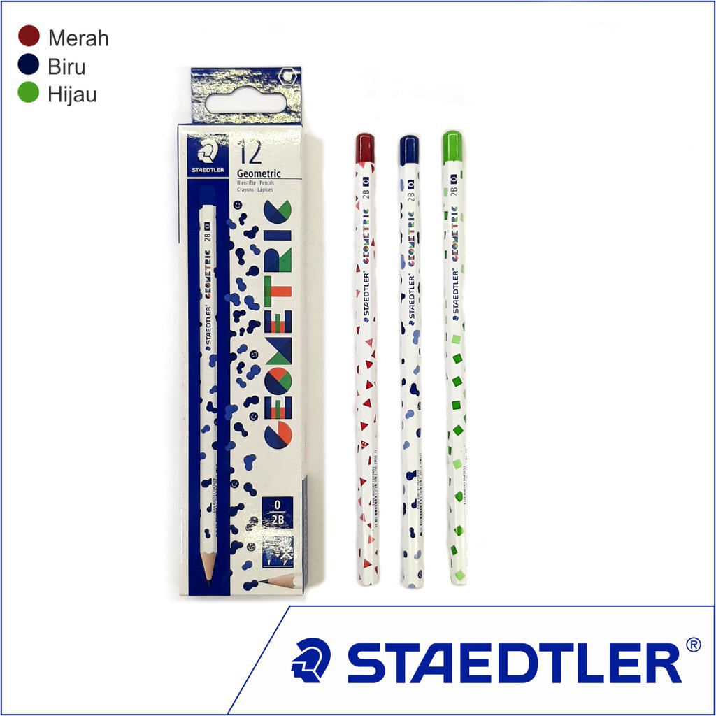 

12 PCS PENSIL STAEDTLER GEOMETRIC HEXAGONAL 13073 2B