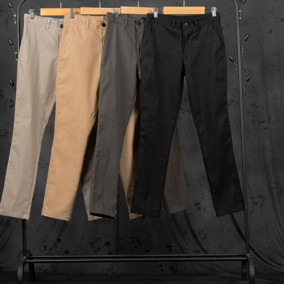 Terbaik Dzargo Celana Chino Panjang Pria Premium Slimfit (Hitam, Coklat Pasta, Beige, Dark Grey, chi