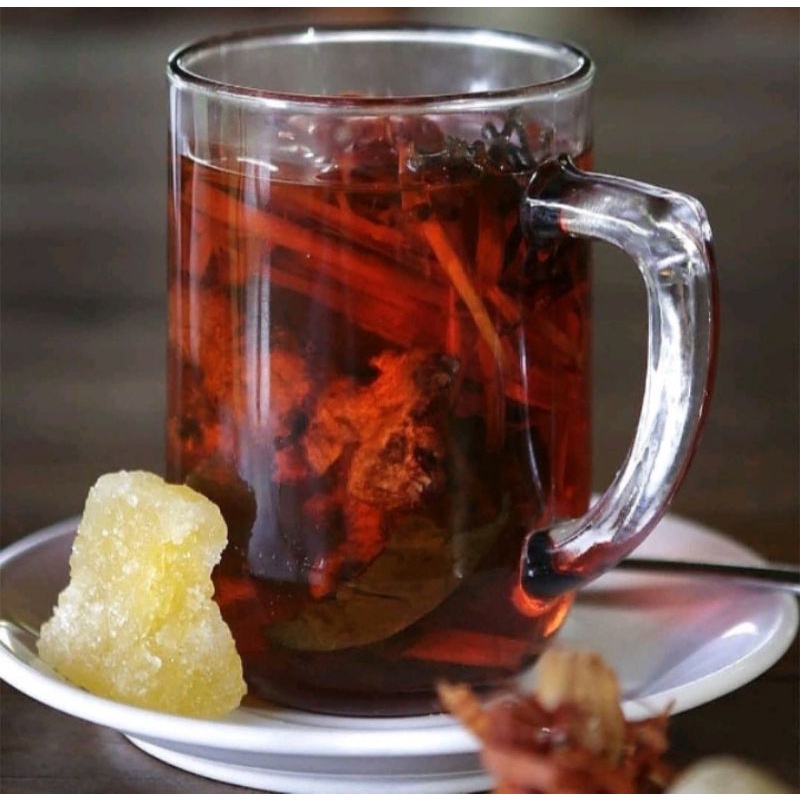 

Wedang uwuh komplit gula batu / wedhang uwuh