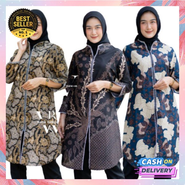 Atsan Remaja Baju Kondangan Ibu2 Baju Batik Wanita Buju Cewek Formal Kemeja Dewasa Casual Atasan Ker