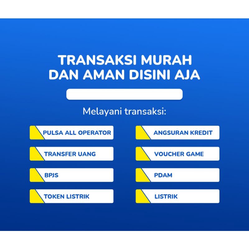 Pulsa All Operator, Token Listrik PLN, voucher Game dll