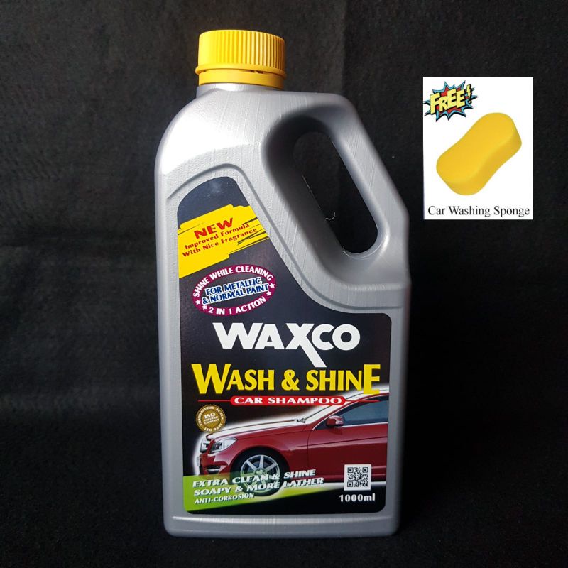 WAXCO CAR SHAMPOO / WAXCO WASH & SHINE CAR SHAMPOO 2 IN 1 ACTION 1 Liter