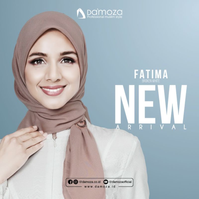 GAMIS DAMOZA TERBARU/GAMIS FATIMA  BROKEN WHITE