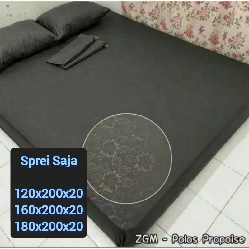 Sprei Kosongan Embos (Tanpa sarban/sargul) ukur 120 160 180