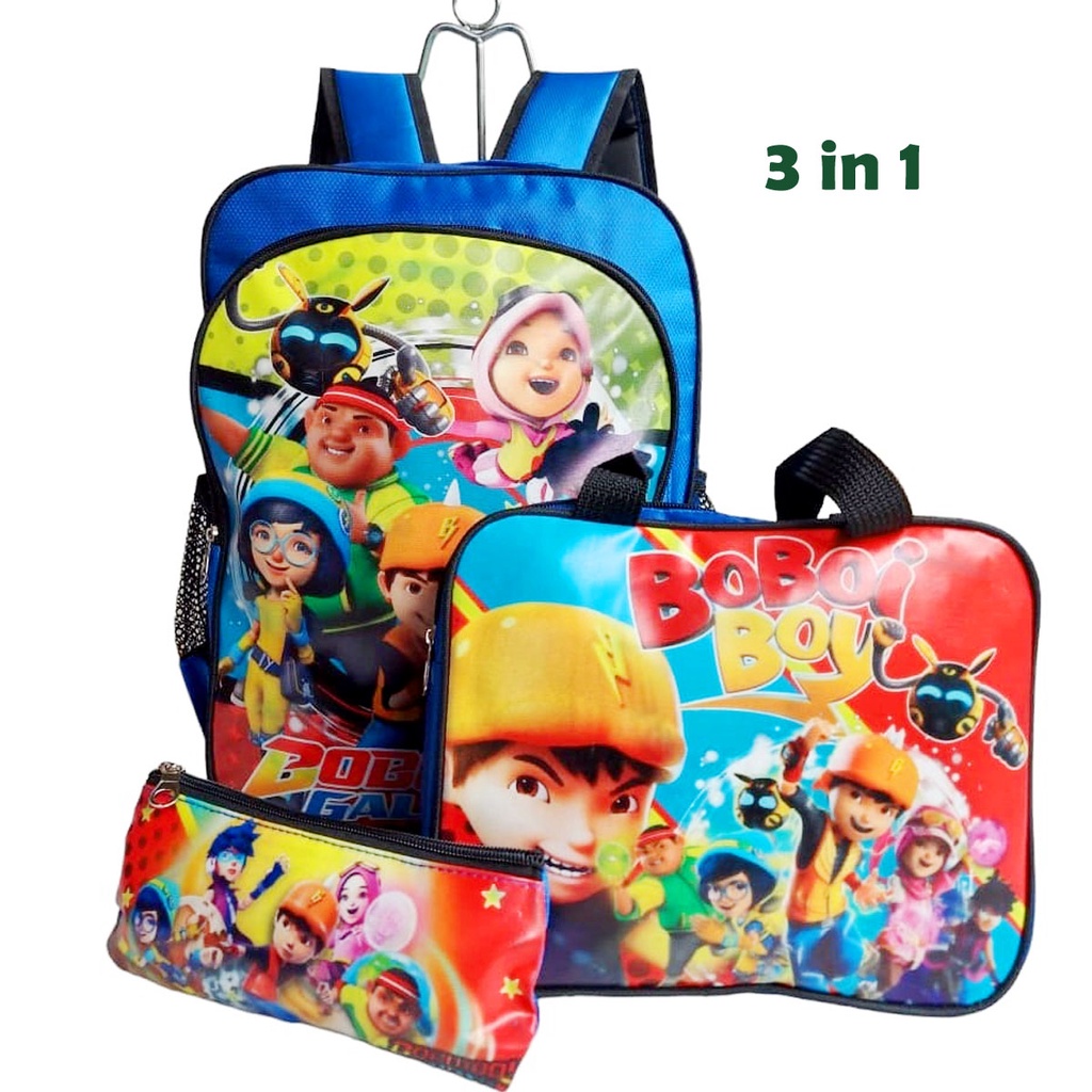 Tas sekolah anak TK-SD 3 in 1 tas Paket