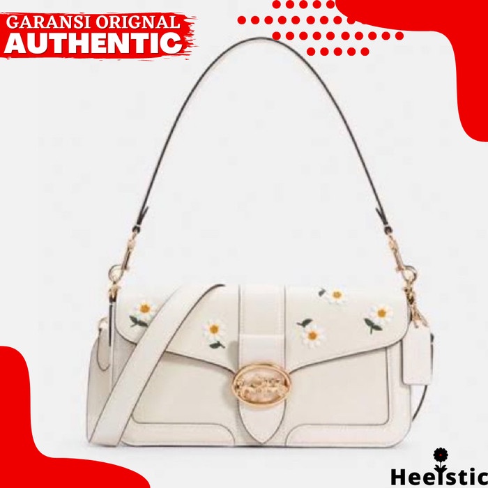 Tas Shoulder Bag C0ach Fedora Sunflower Wanita Branded Store H003