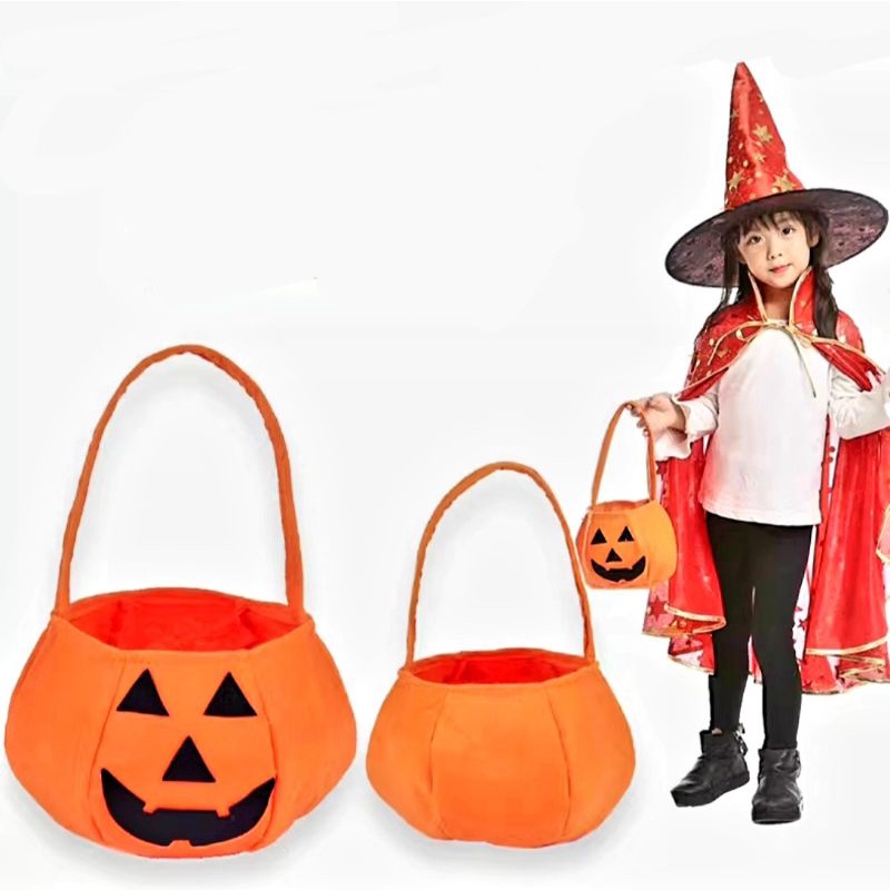 Tas Permen Labu Candy Bag Treat or Trick Pesta Halloween Cosplay Murah Dekorasi Halloween Termurah Hiasan Pesta Kostum Cosplay Jack O Lantern