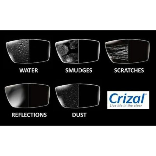 Kacamata lensa plus crizal essilor (kualitas original garansi 1tahun)