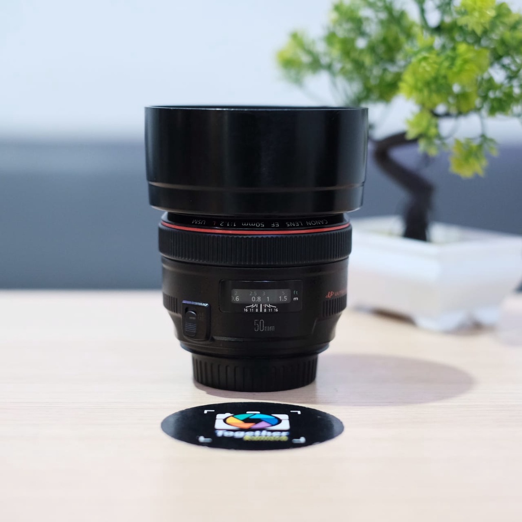 lensa fix premium canon 50mm f1.2 L SERIES For canon second mulus nominus