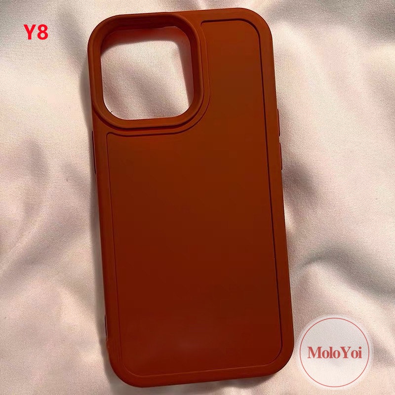 Soft Case Matte Warna Permen Macaron Untuk iPhone 14 13 11 12 Pro MAX 7plus 8plus XR X XS MAX 7 8 Plus