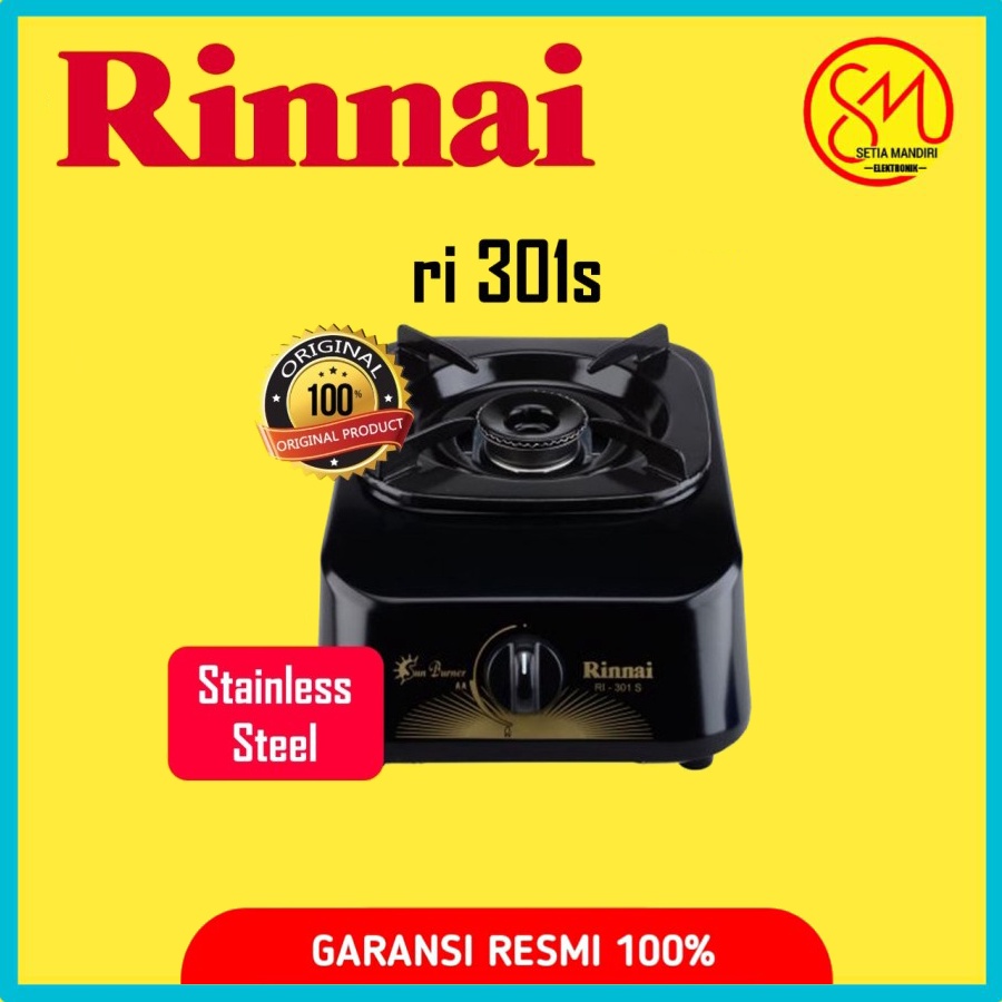 RINNAI RI301S Kompor Gas 1 Tungku RI 301S 301 S