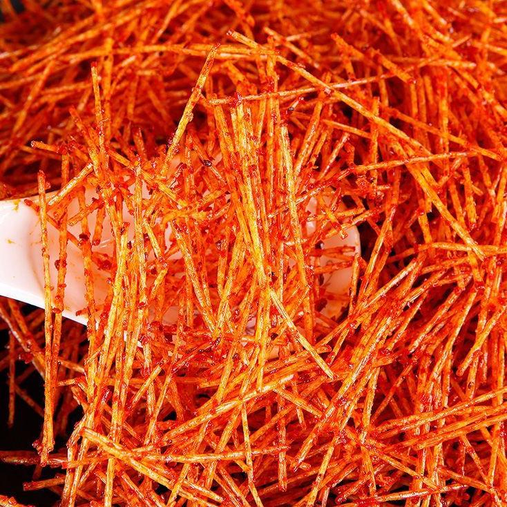 

Kilat Hemat--香酥金丝条 latiao Spicy 32gr crispy silk strip Spicy / cemilan