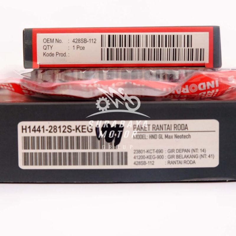 Gearset GL Max Neotech INDOPARTS KEG SB Solid Bush Komplit Indopart Gear Set