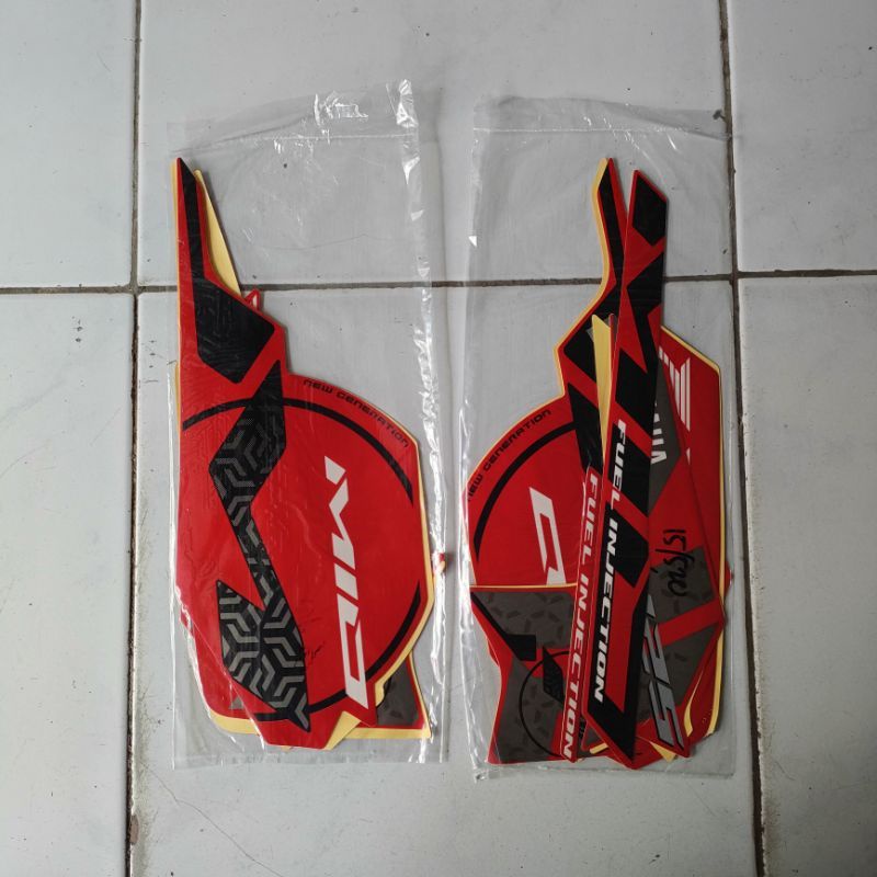 STRIPING STANDAR ORI LIST STIKER MOTOR MIO M3 TAHUN 2015 READY STOK