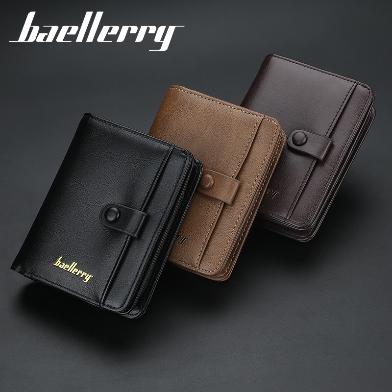BAELLERRY D9153 Dompet Pria Wanita Bahan Kulit PU Leather Premium WATCHKITE WKOS