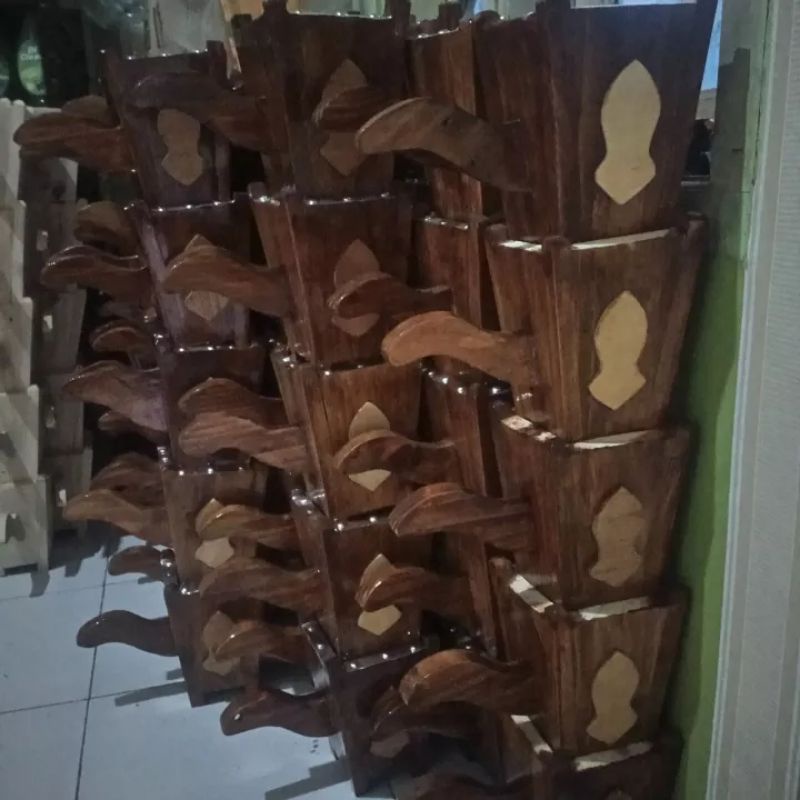 Prapen Tempat Bakaran Buhur Kayu mewah Mabkhara Tempar untuk bakaran bukhur buhur LOGO STIKER