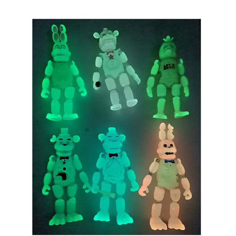 8pcs/Set Five Nights At Freddy Character Luminous Lighting Action Figure Toys Gift