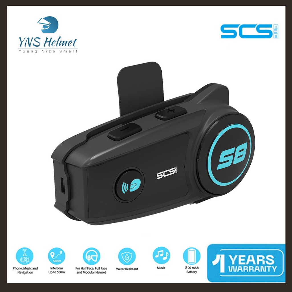 Intercom Bluetooth Helm SCS S8