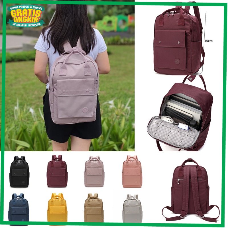 TAS BRANDED IMPORT KOREA /HARUICA BAG 80111 - Ransel Tas Sekolah Backpack Wanita