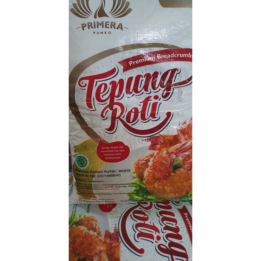 Tepung Roti / Panir WHITE Primera Panko 10 kg GOJEK / GRAB ONLY