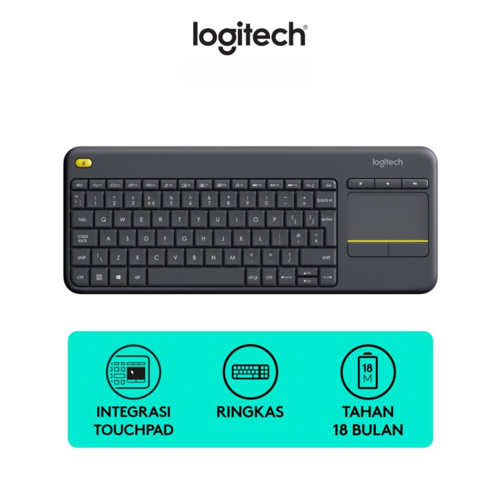 KEYBOARD LOGITECH WIRELESS MEDIA K400 PLUS