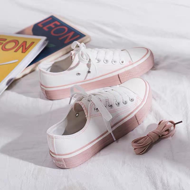 Free Box Sneakers Kasual Import Sepatu Sneakers Korea Sepatu Wanita Cantik NS7204 Sepatu Sneakers Wanita Termurah