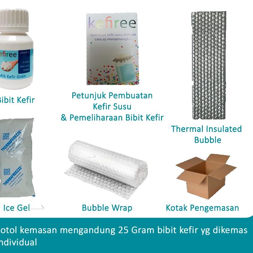 

SALE✅BIBIT KEFIR HIDUP / KEFIR GRAIN 100 % (FRESH ORGANIC) GRADE A - KEFIREE (50 gram)|SQ9
