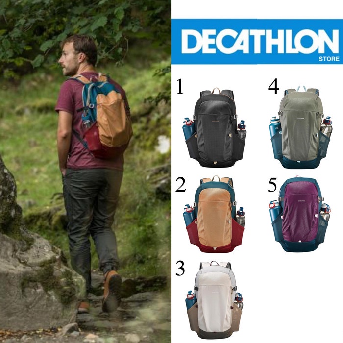 Quechua Tas Ransel Arpenaz 20L Carrier Outdoor Backpack Original