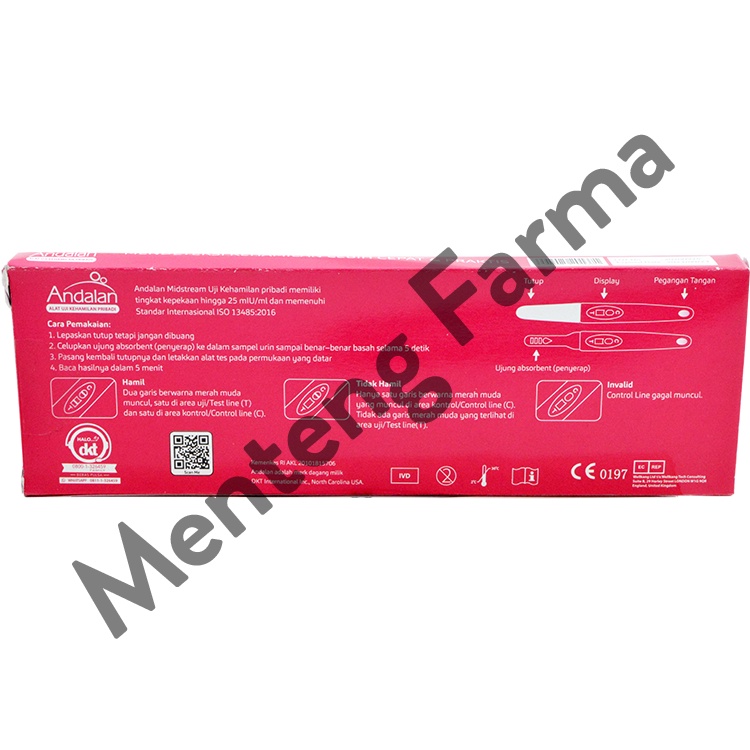 Andalan Pregnancy Test Midstream - Alat Tes Kehamilan Pribadi