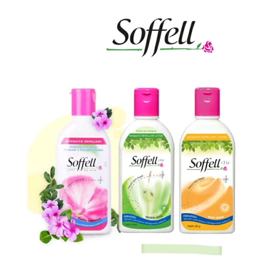 SOFFELL Botol Kulit Jeruk 80 gr dan AUTAN Tube Anti Nyamuk Lotion 50ml