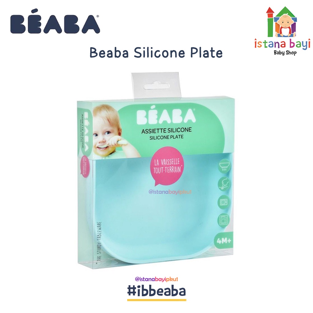 Beaba Baby Silicone Suction Plate - Piring Makan Silicon