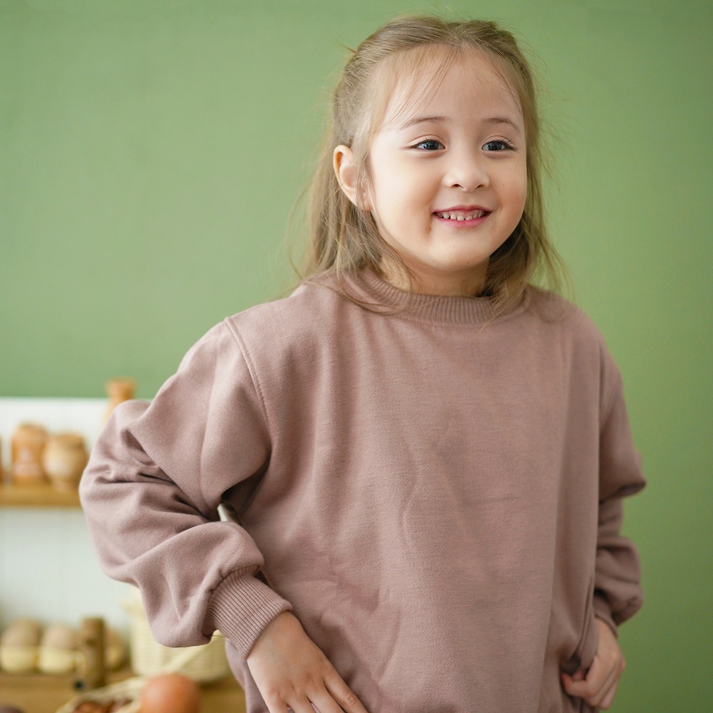 HOODIE GOODIE Kids Sweater Mocca