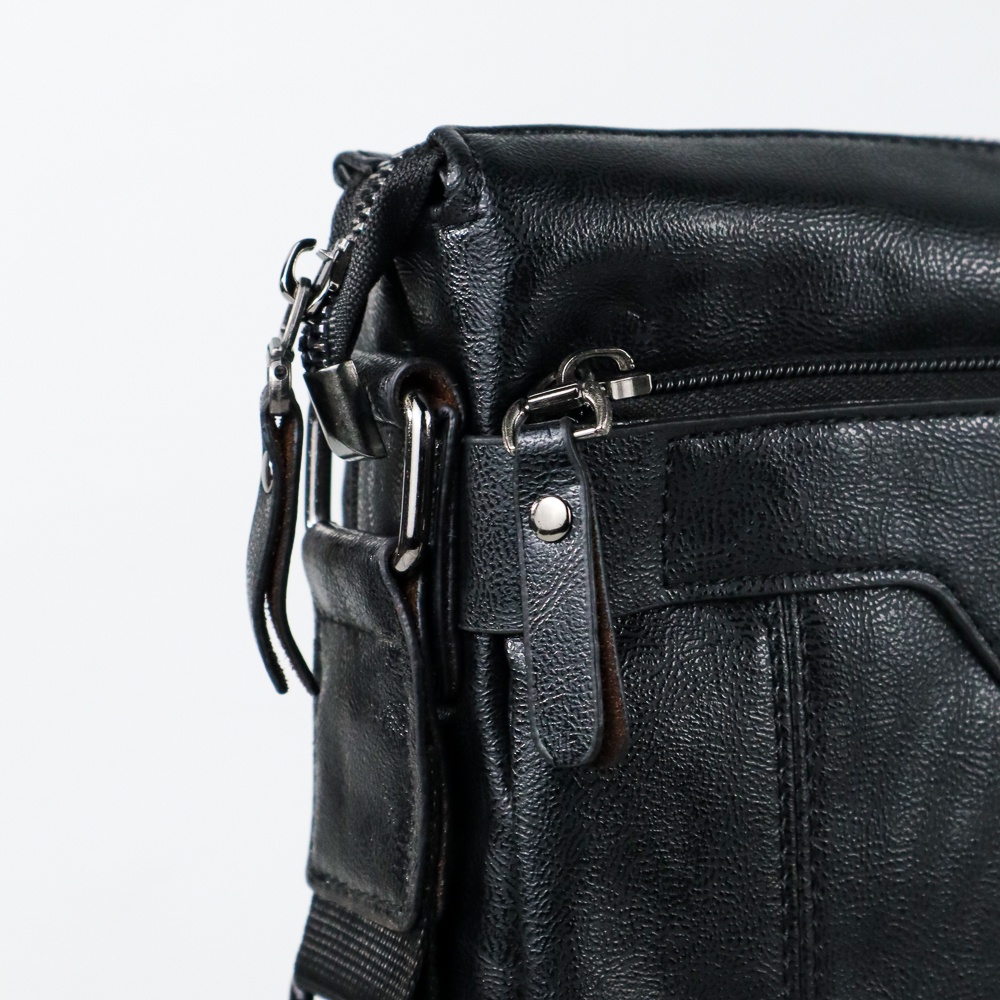Tas Selempang Messenger Crossbody Pria XDFB01BK dengan Dompet - Black