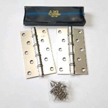 Engsel Tebal Stainles 5&quot; Inch PUTIH / Pintu Jendela Silver Stenlis Bagus Murah