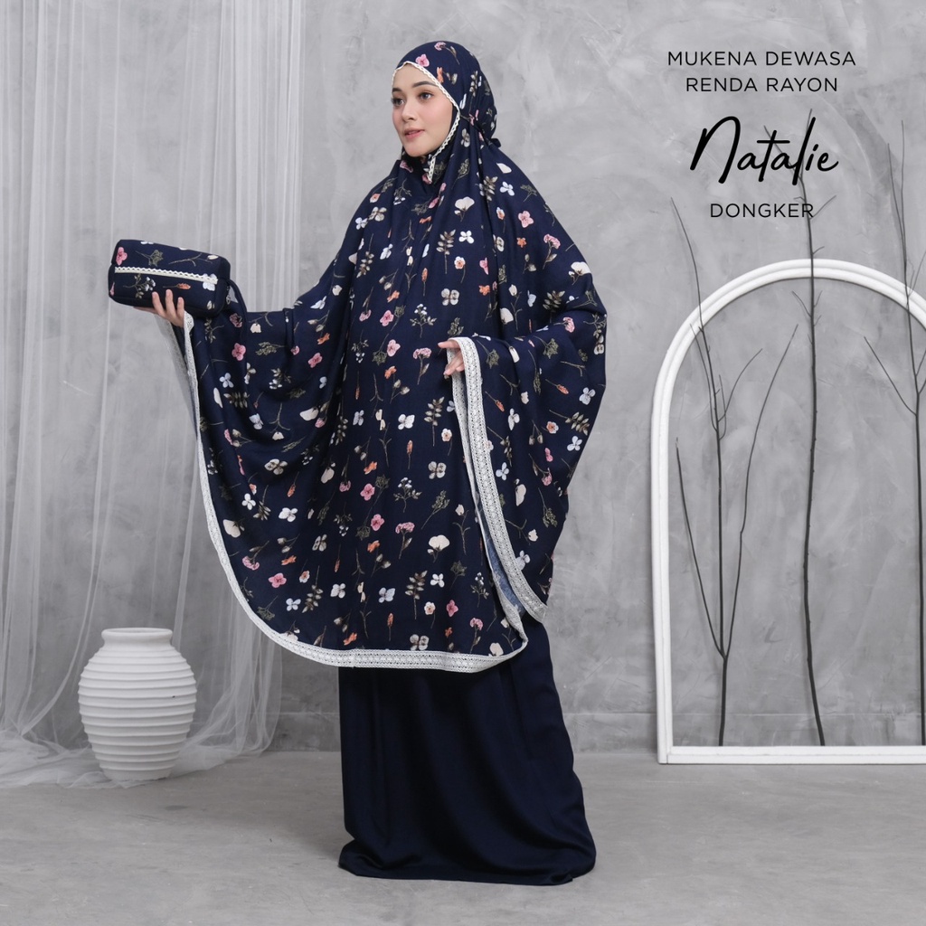 PUSAT MUKENA TASIK - MUKENA RENDA DEWASA MOTIF NATALIE