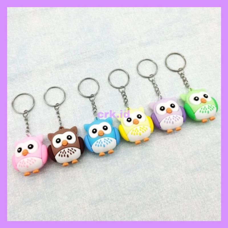 GANTUNGAN KUNCI BURUNG HANTU CUTE OWL VARIAN WARNA SOUVENIR HADIAH PERNIKAHAN LUCU DAN UNIK KEYCHAIN