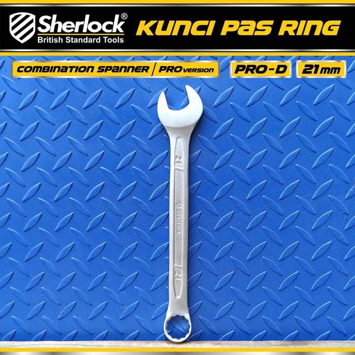 Kunci Pas Ring (Pro-D Series) uk. 21 mm Original Sherlock (1 Pcs)