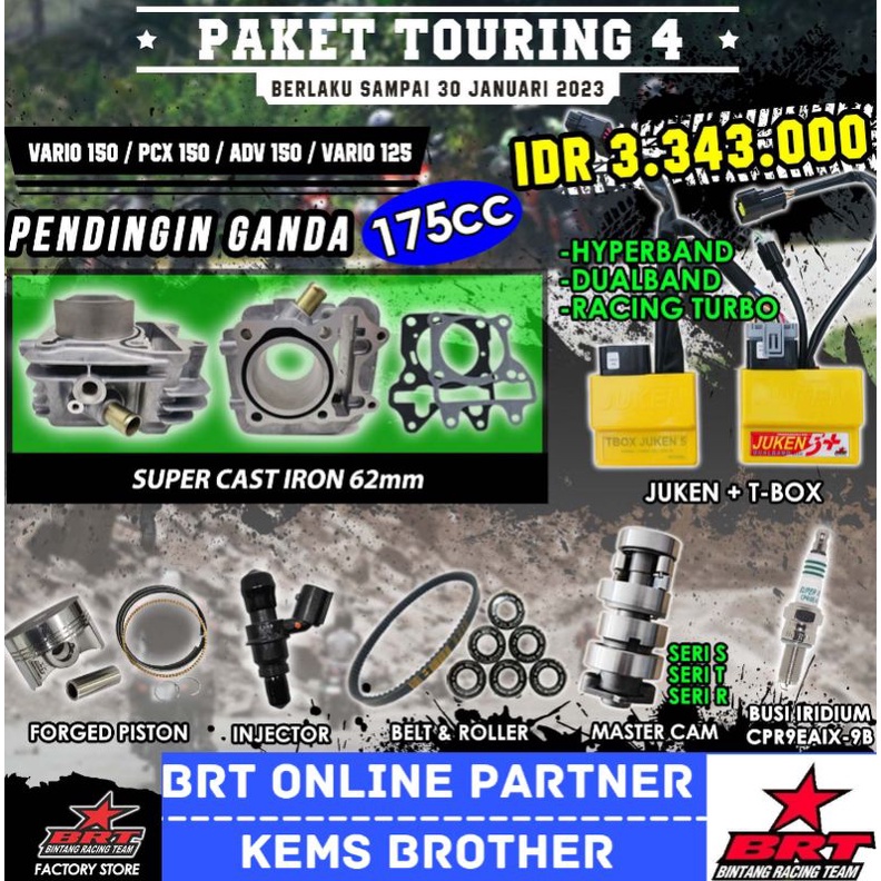 PAKET TOURING 4 VARIO 150/PCX 150/ADV 150/VARIO 125 TOTAL CC 175CC