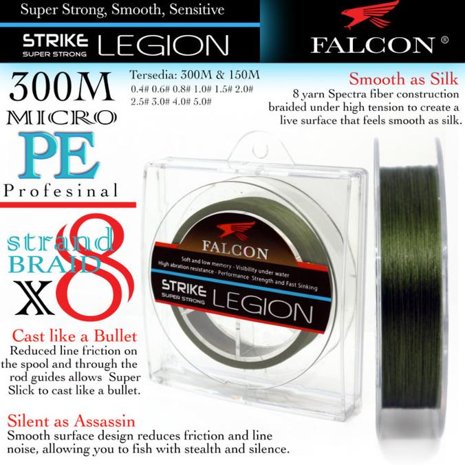 Senar Pe X8 Falcon Legion 300M Micro Pe