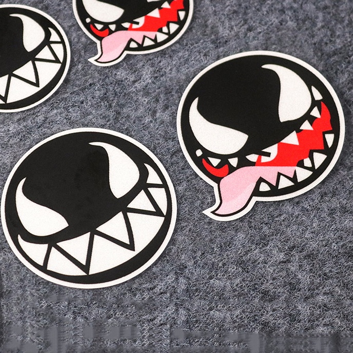 Universal Cartoon Venom Reflective Car Sticker Marvel Film Venom Motorcycle Decal untuk Honda