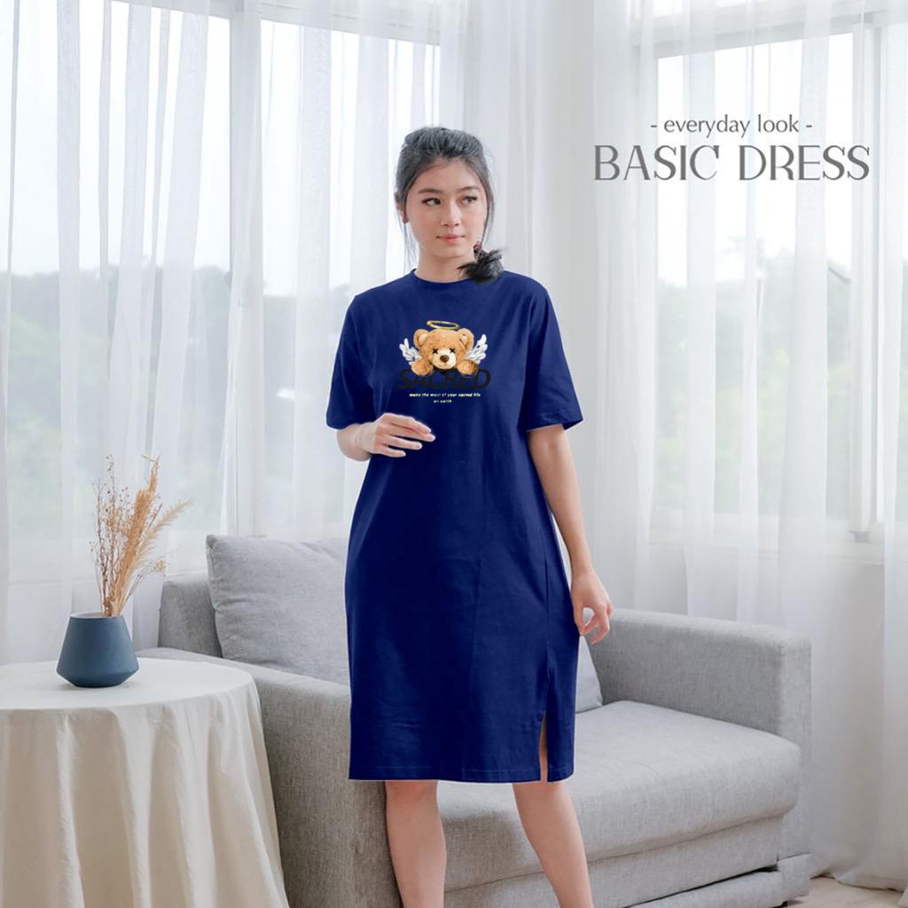 basic dress polos wanita