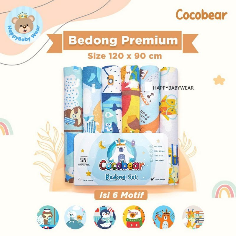 BEDONG SET COCO BEAR FLANEL PREMIUM