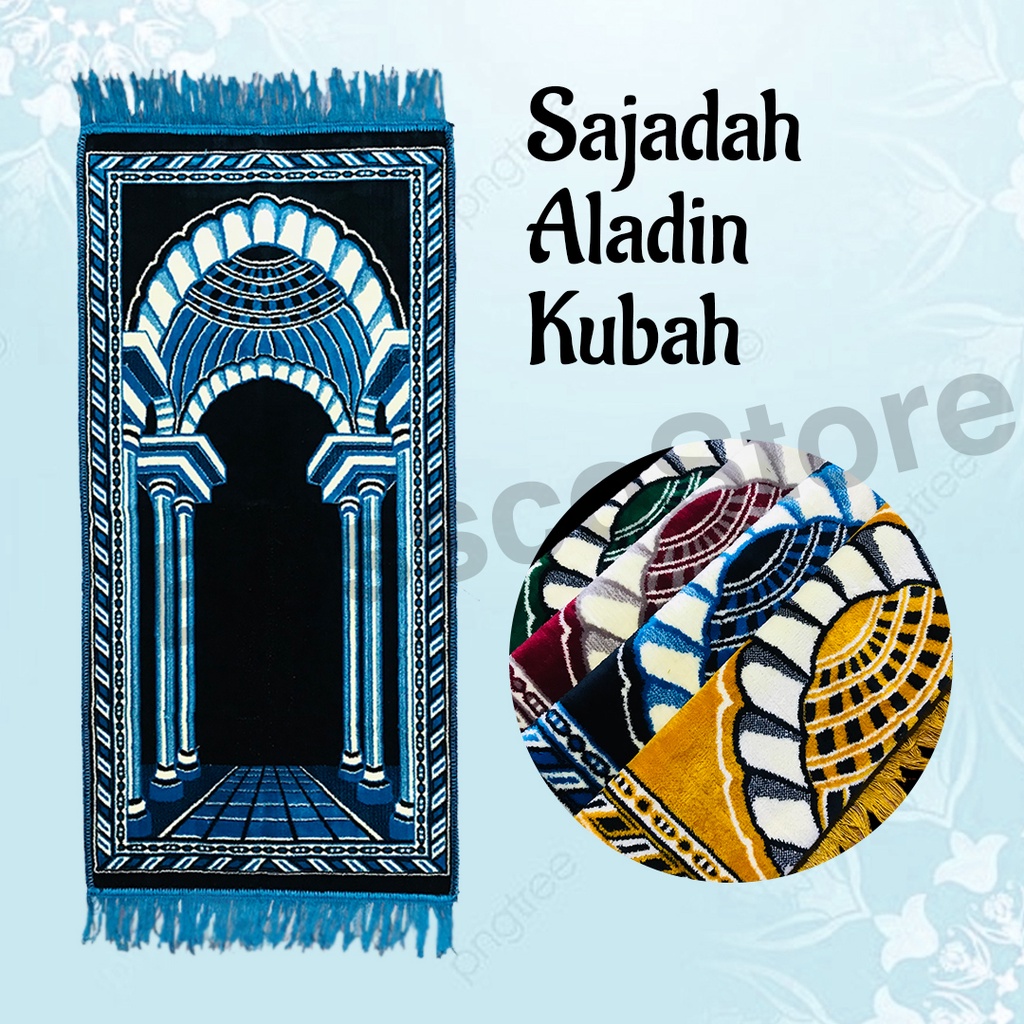 Sajadah Bulu Halus ALADIN 100x50cm Motif Kubah [M26] sajadah premium sajadah halus sajadah murah sajadah dewasa sajadah besar sejadah sajada oleh oleh umroh haji sajadah turki sajadah turkey sajadah sujud