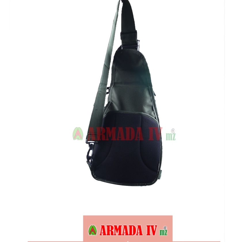 Tas Selempang Tactical  Hijau Lokal