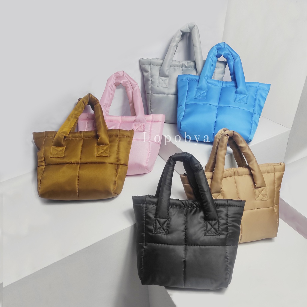 Mini Puff - Lopobya / Tas Selempang &amp; Bahu / Taw Wanita / Tas Puffy