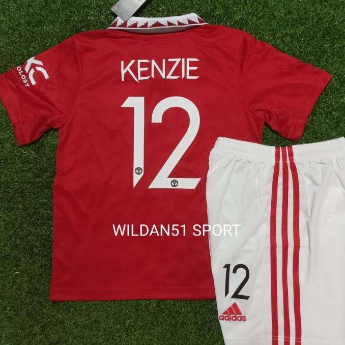 Jersey MU MAN UNITED Kids Anak Home + NAMESET 2022-2023 Grade Ori