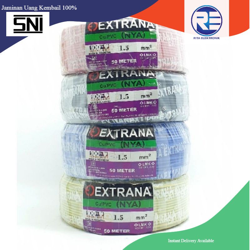 Kabel NYA 1.5mm Extrana 50Meter