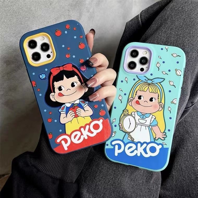 Soft Case Silikon Motif Kartun Anak Perempuan Untuk iPhone 12 13 14 11 Pro Max X Xs Max Xr rfiuy4