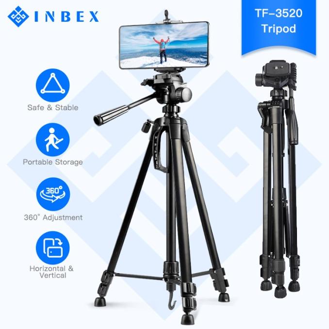 INBEX TF-3520 Tripod Kamera+Bag/168cm Profesional Photography Tripod
